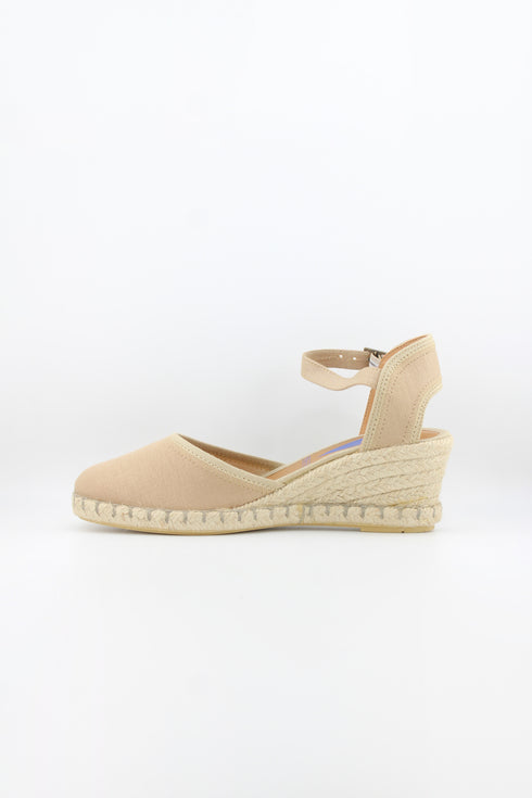 Verbenas Suede Espadrille Plain Wedge Sandals